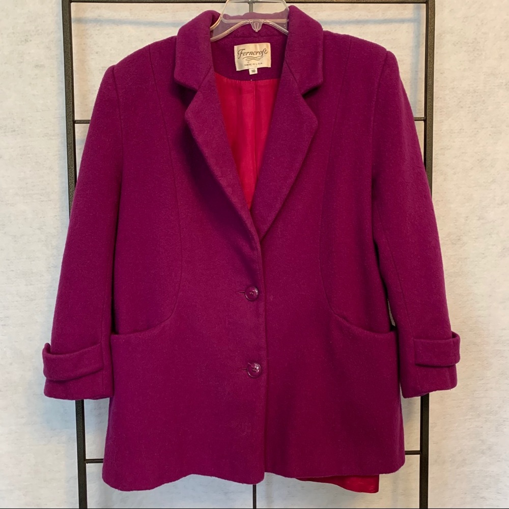 Ferncroft Vintage Wool Blend Blazer. Size 10‎